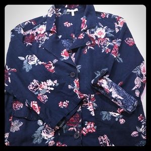 Maurices floral, 3/4 sleeve jacket